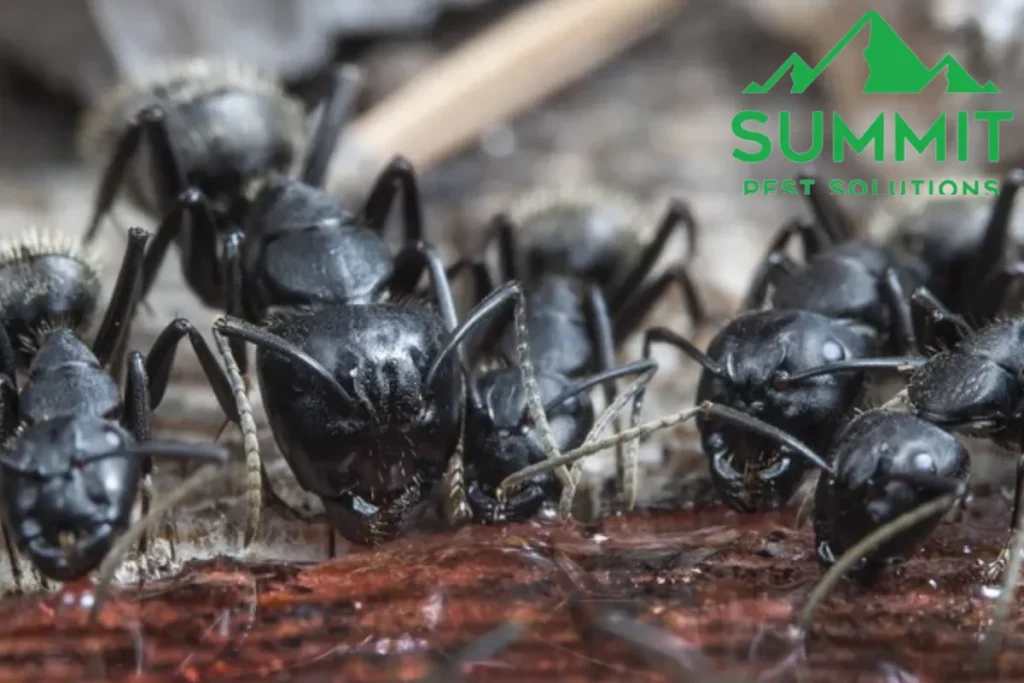 Big forest ants in a native habitat