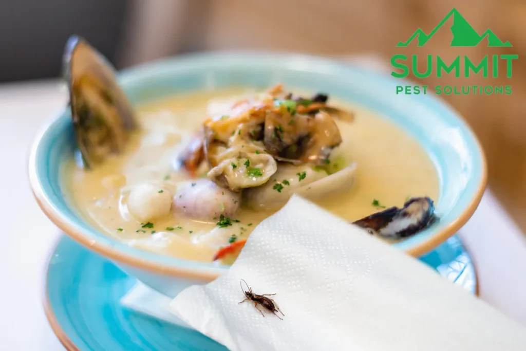 insect in the soup